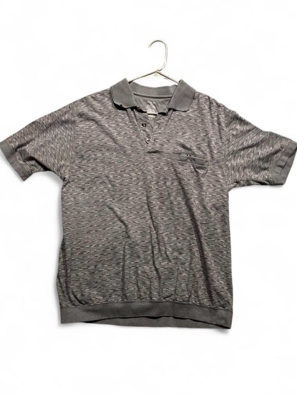 David Taylor Men's Heathered Gray Short-Sleeve Polo